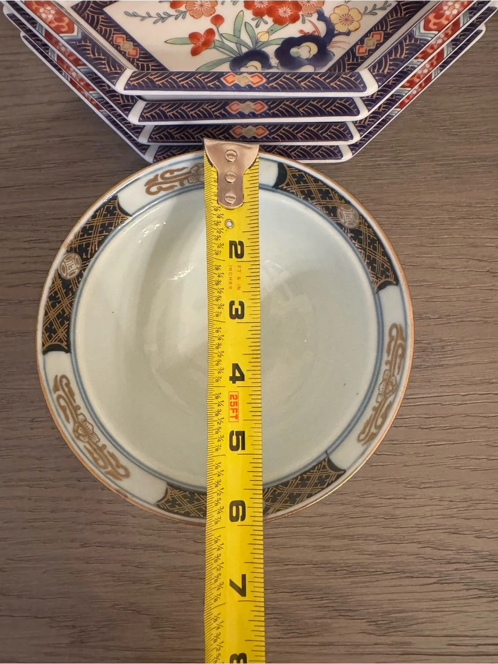 Vintage Japanese Imari Style Porcelain 6-Piece serving set